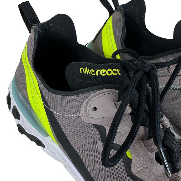 Nike React Element 55 Pumice Fabric Lace Up Lightweight Tennis Shoes Mens Sz 10 - Picture 2 of 8